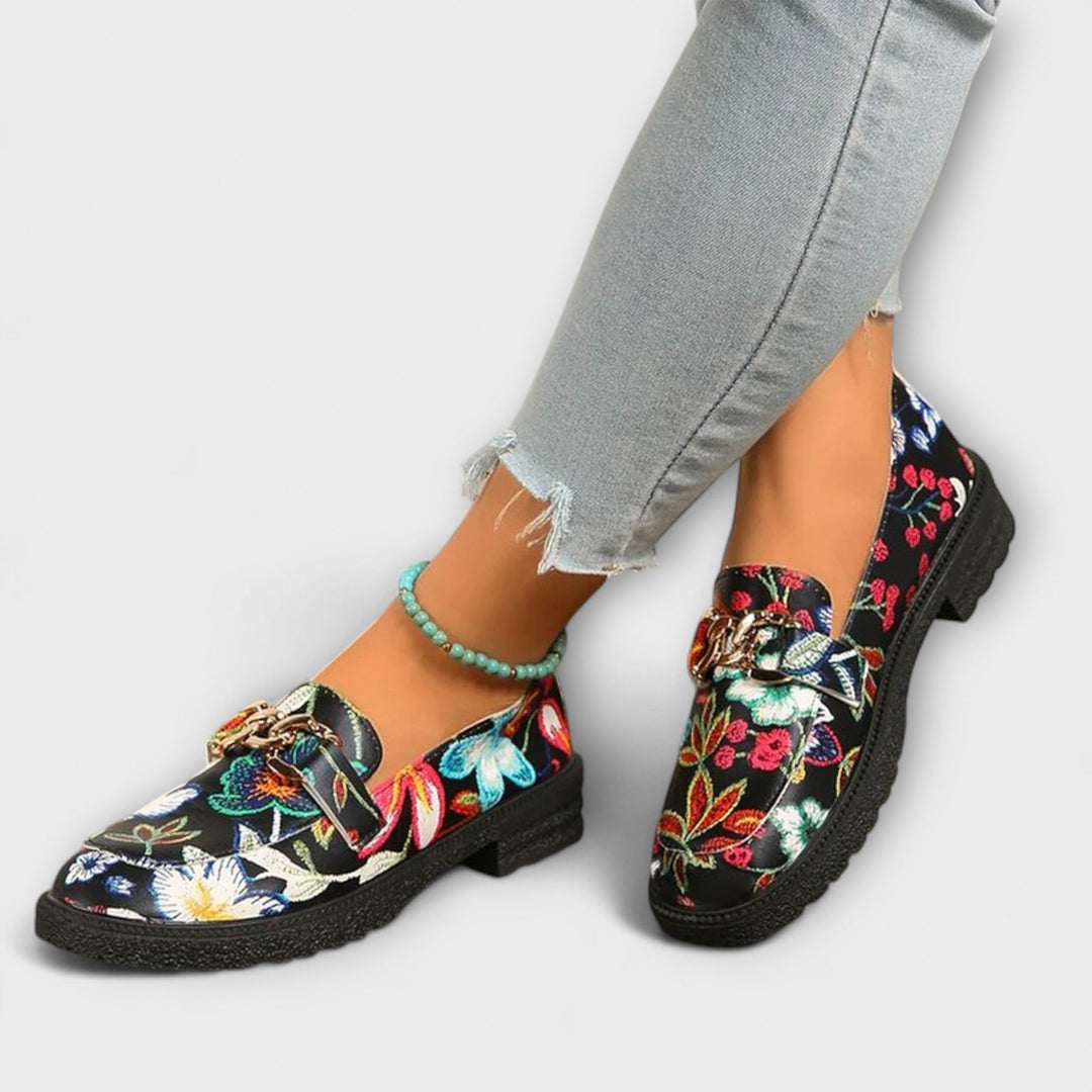 Orla | Mocassins Élégants Floral