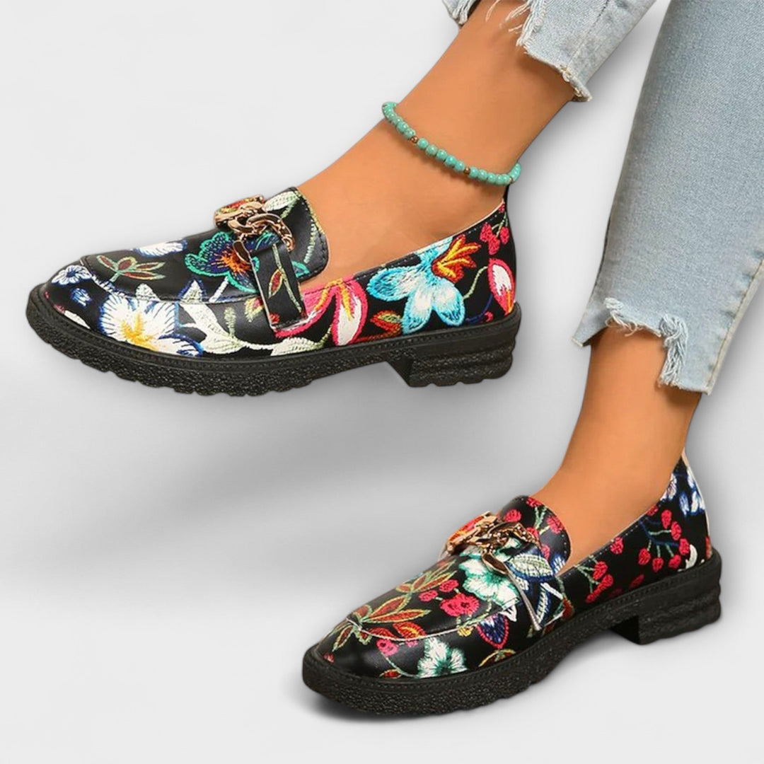 Orla | Mocassins Élégants Floral