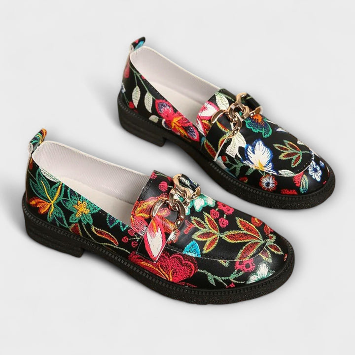 Orla | Mocassins Élégants Floral