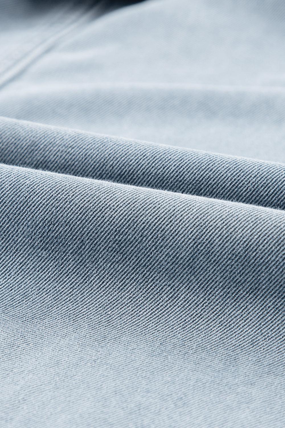 Caroline® | Robe en Jean Élégante avec Manches Courtes Chauve-Souris