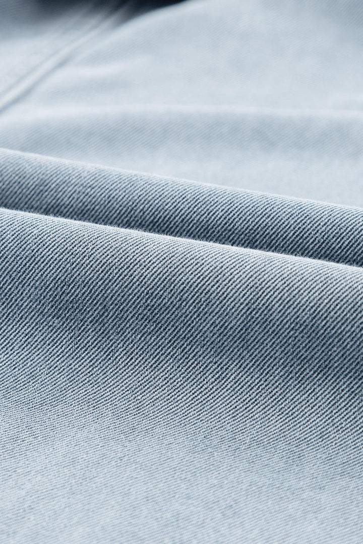 Caroline® | Robe en Jean Élégante avec Manches Courtes Chauve-Souris