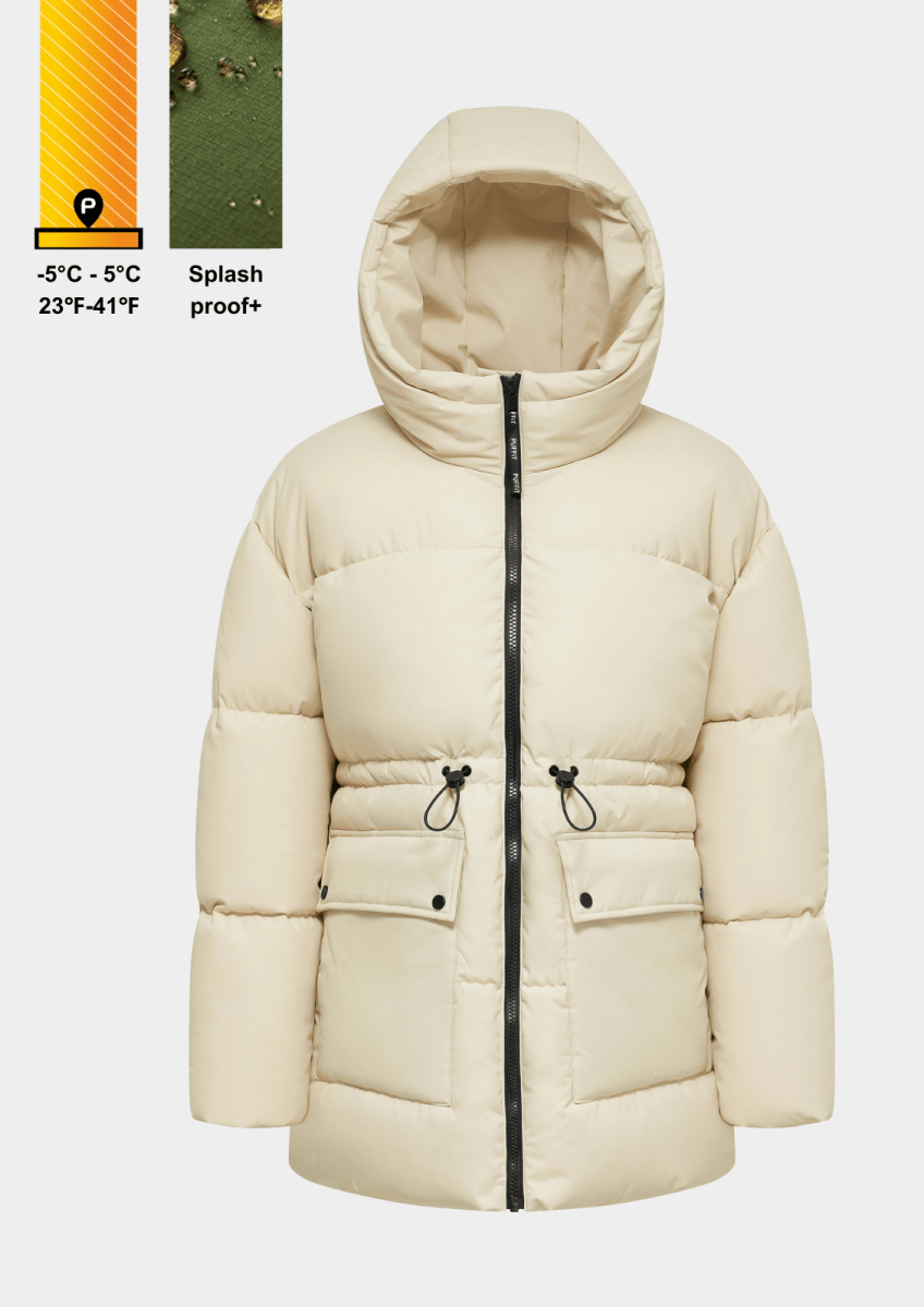 EVA | Veste Puffer Imperméable avec Capuche