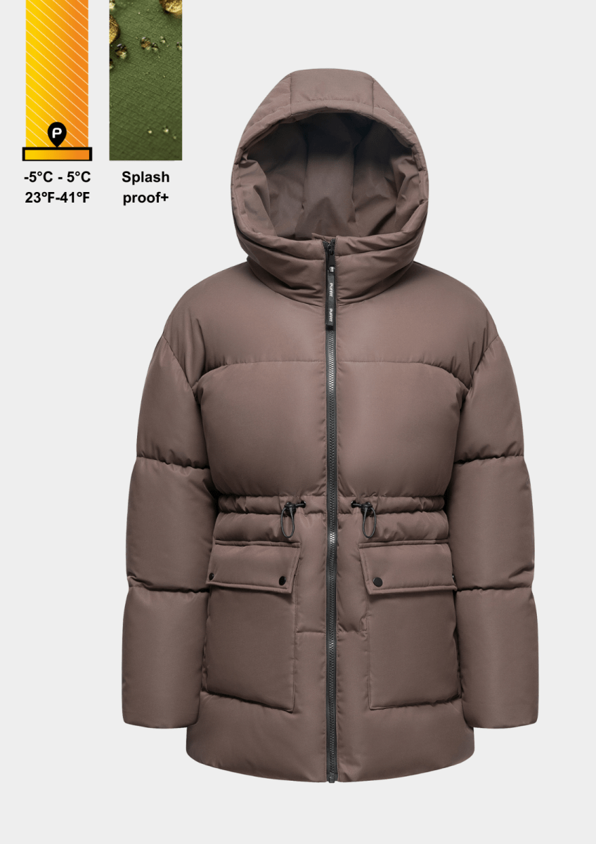 EVA | Veste Puffer Imperméable avec Capuche