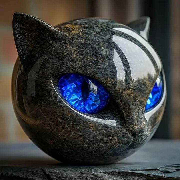 Luna – Sculpture féline mystique