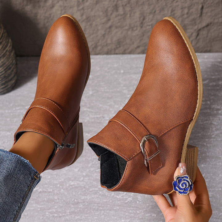 Amélina  - Bottines confortables à boucle pour pieds sensibles