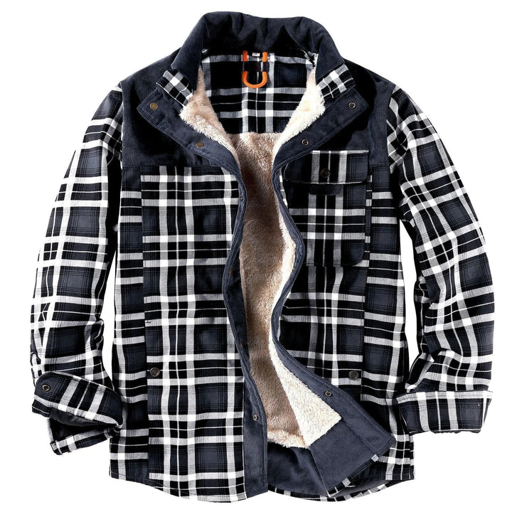 Chemise Veste en Fleece à Carreaux