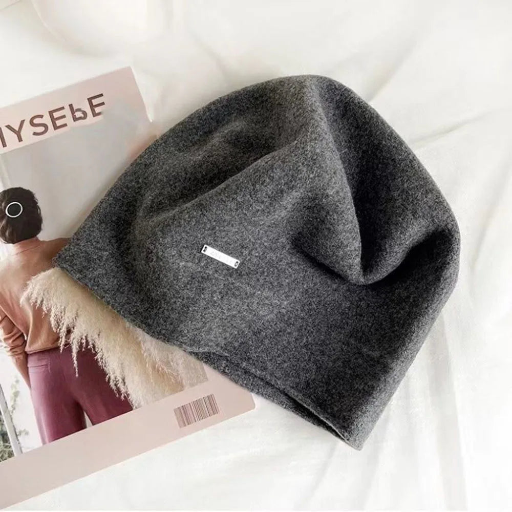 Béret en Mélange de Cachemire Souple