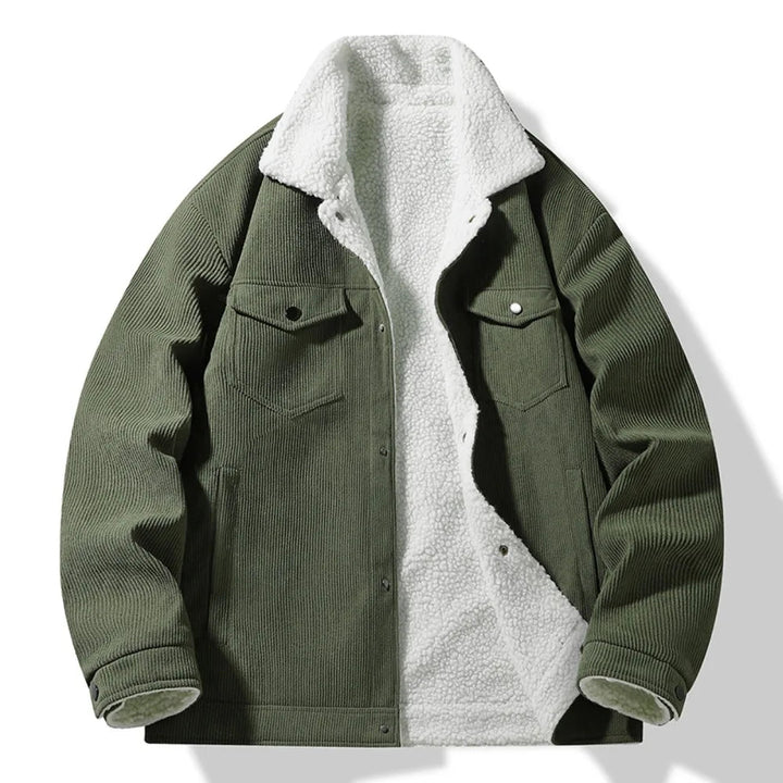 Veste en velours côtelé doublée en polaire Valente