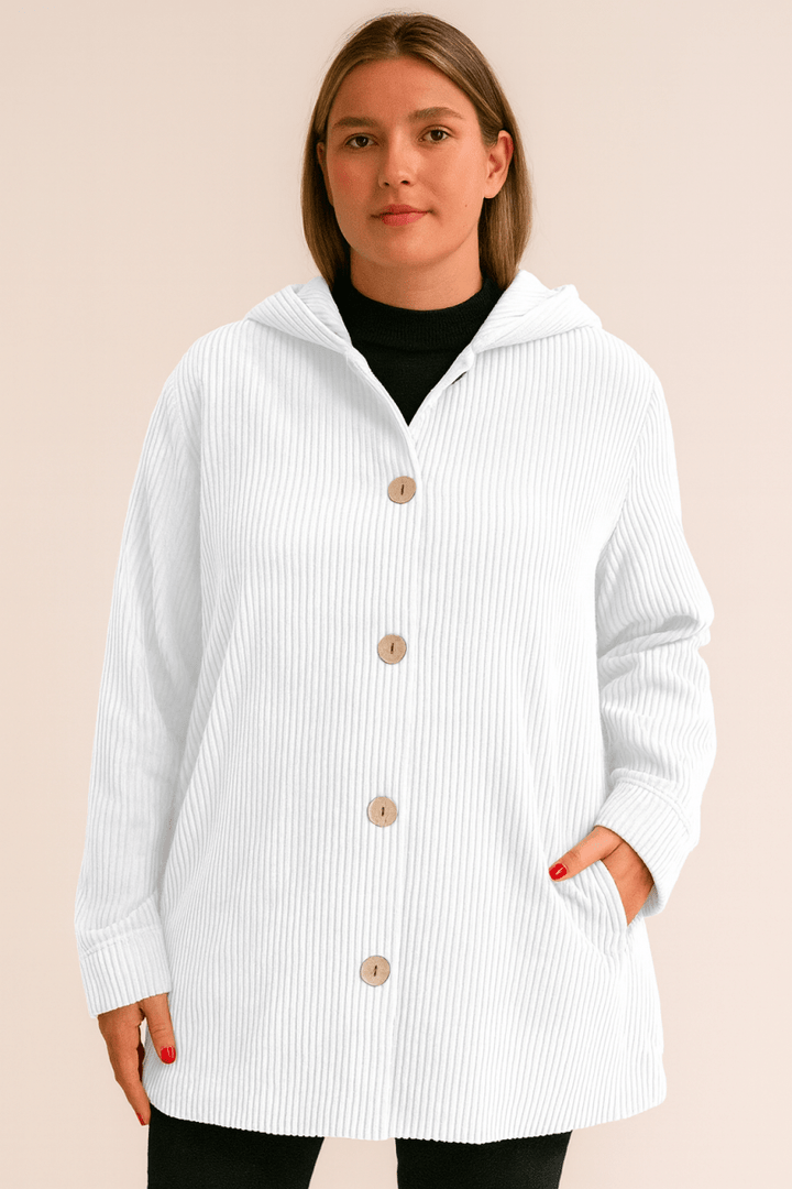 INDIE - Veste à Capuche en Velours Côtelé