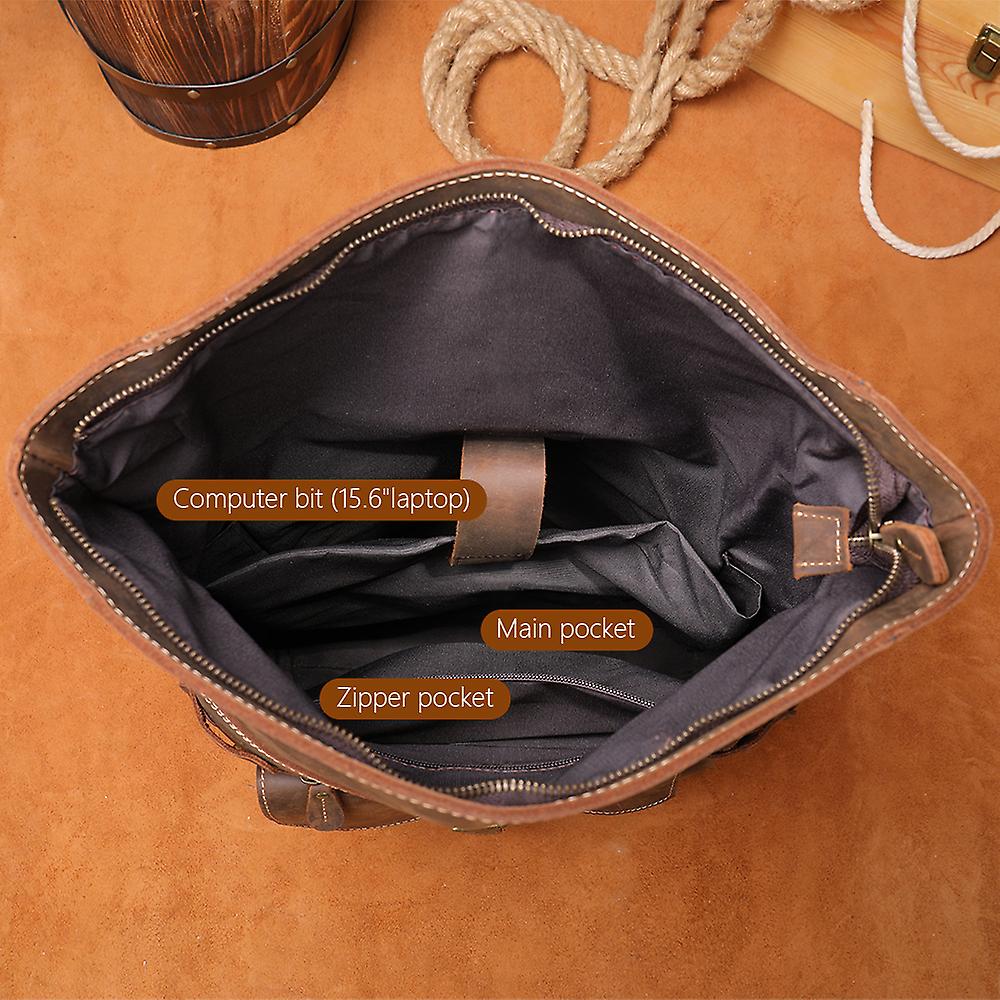 Larry - Sac à Dos en Cuir Rétro pour Hommes