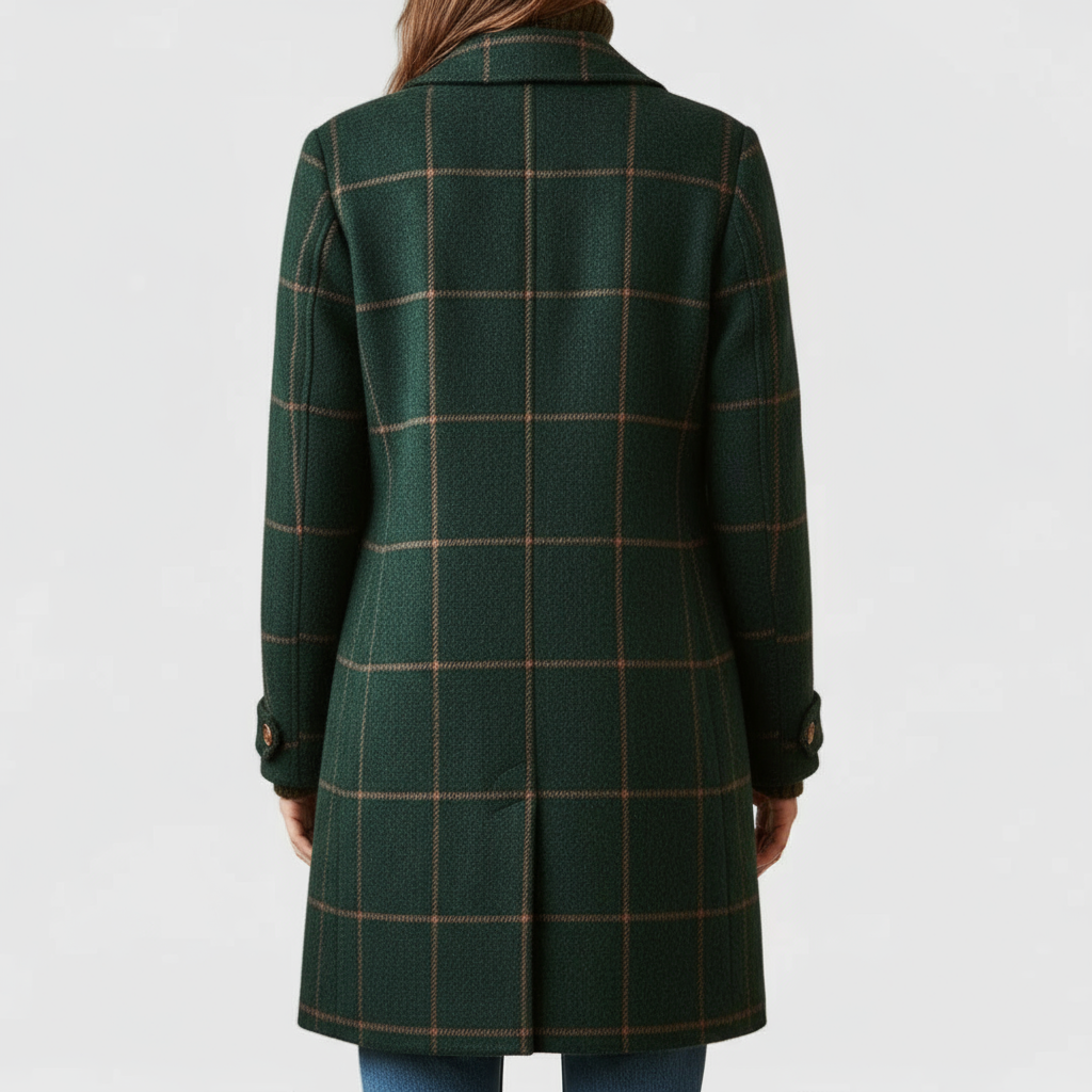 Fiona – Manteau à carreaux élégant