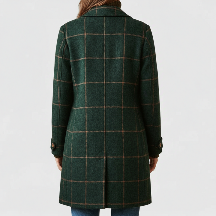Fiona – Manteau à carreaux élégant