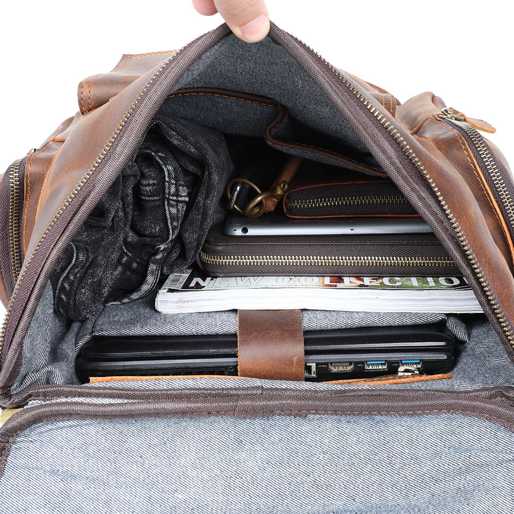 Charles - Sac à dos en cuir pour hommes