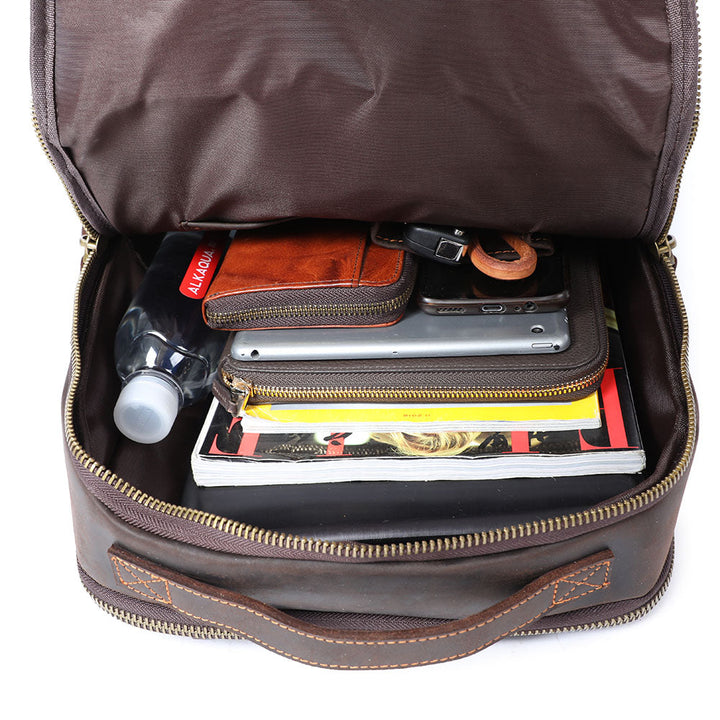 Andrew - Sac à dos en cuir pour ordinateur portable pour hommes