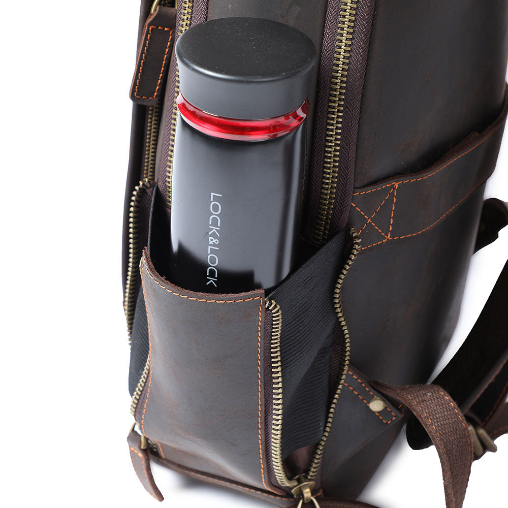 Andrew - Sac à dos en cuir pour ordinateur portable pour hommes