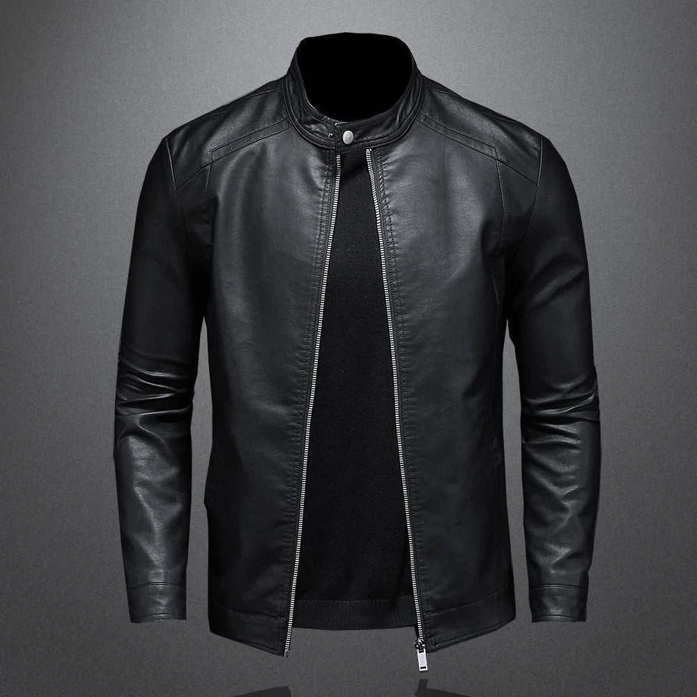 Lucien – Veste en cuir classique