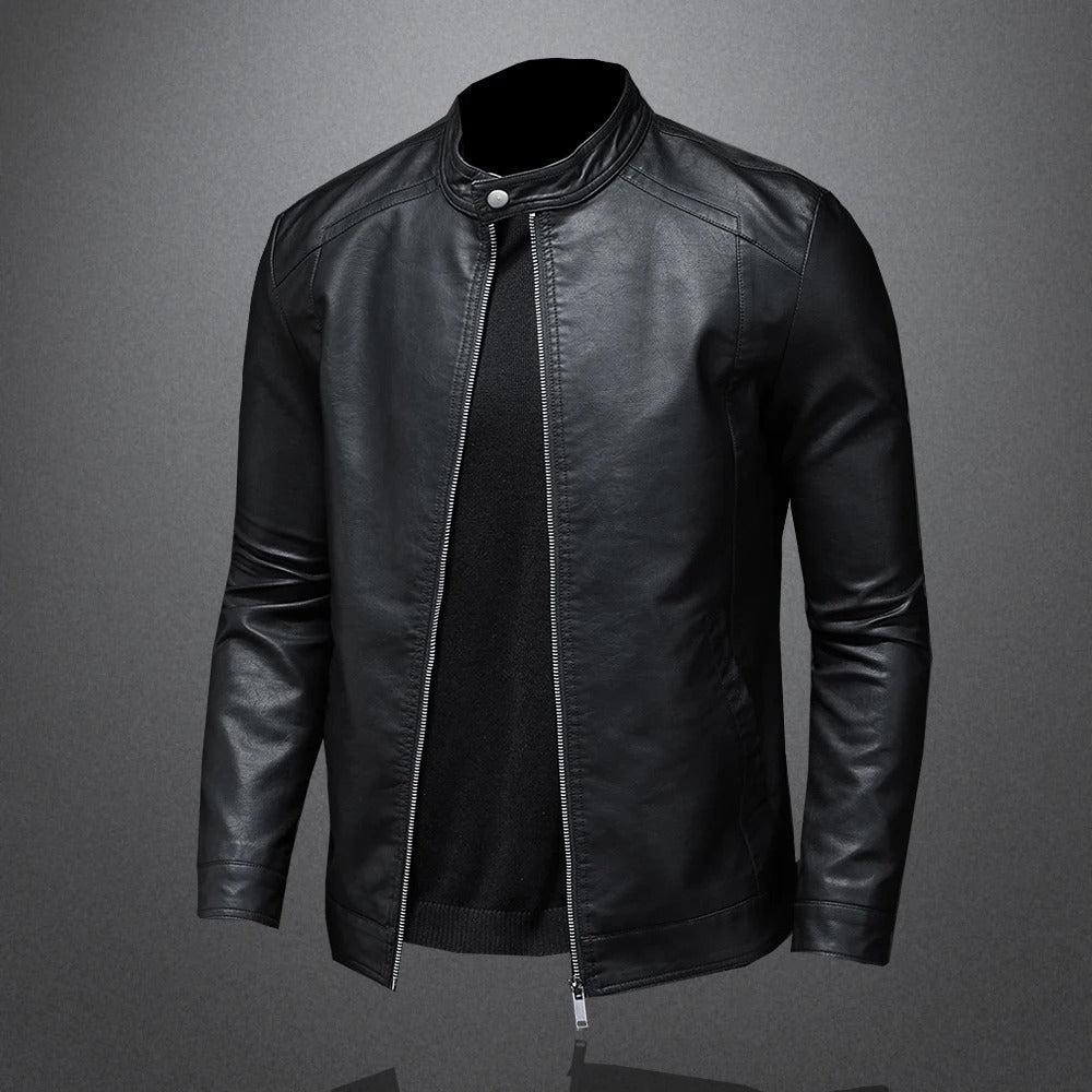 Lucien – Veste en cuir classique
