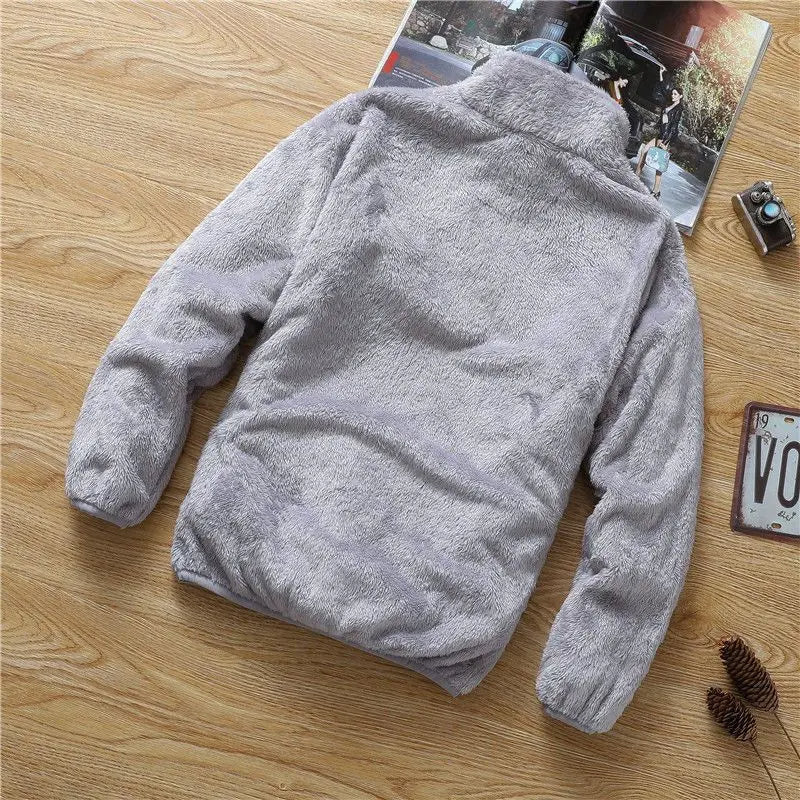 Veste en Fleece Fluffy et Chaude Automne/Hiver