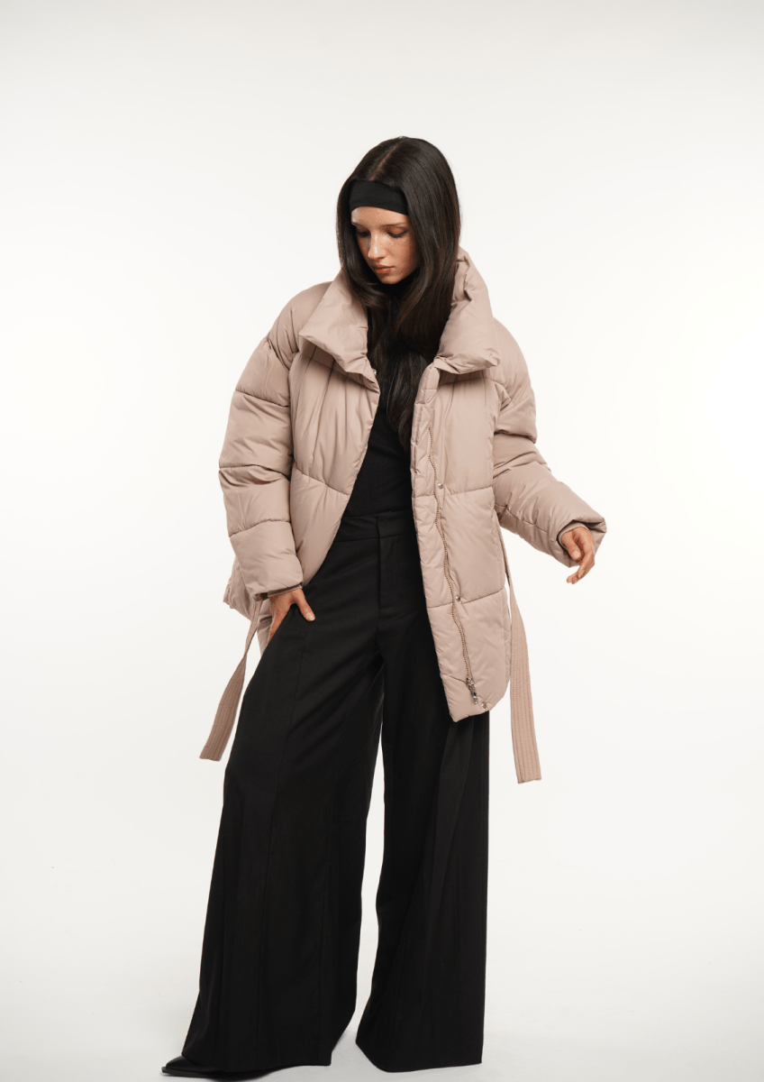 NOVA | Mi-Longue Puffer Jacket avec Ceinture