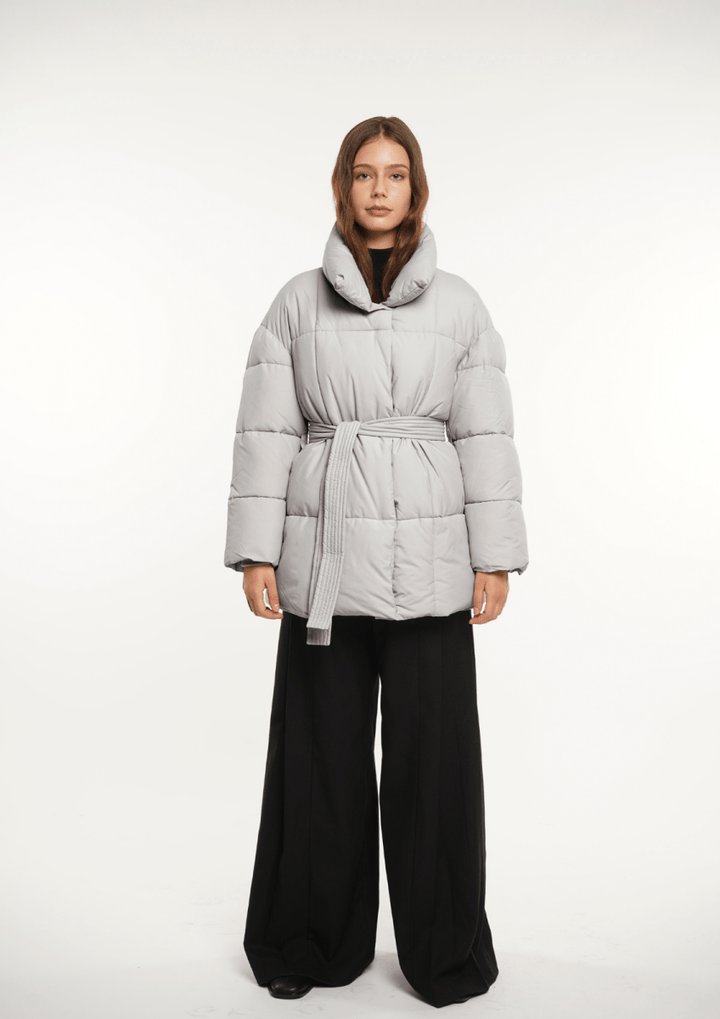 NOVA | Mi-Longue Puffer Jacket avec Ceinture
