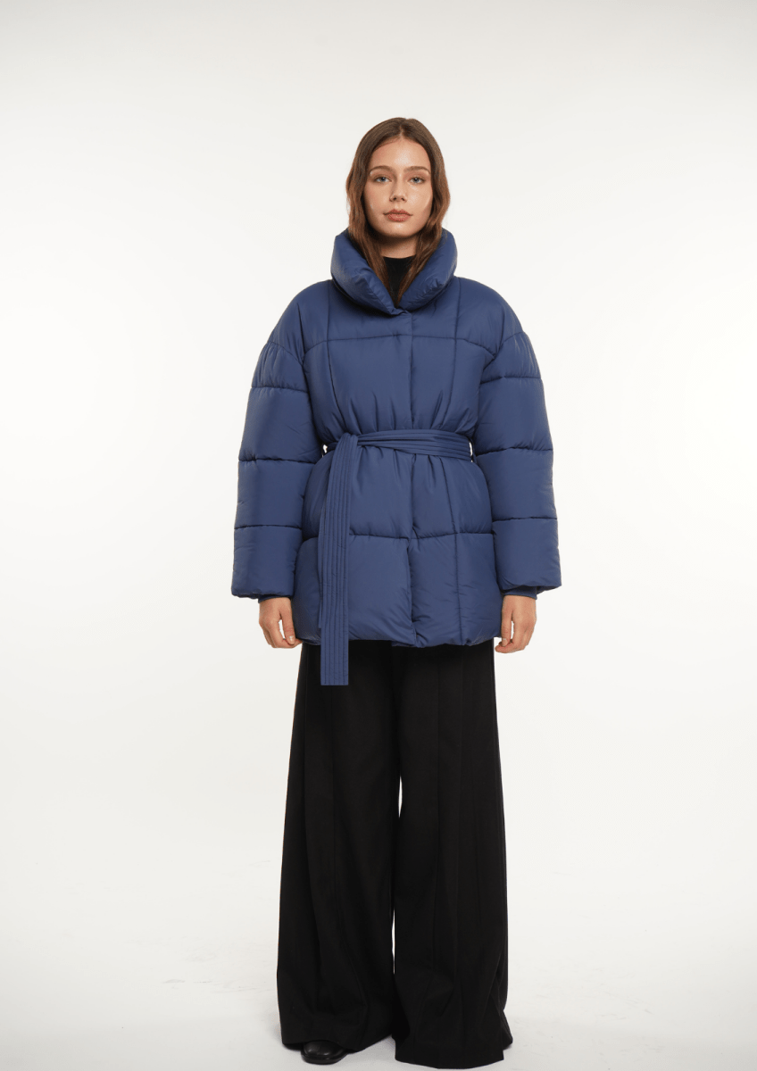 NOVA | Mi-Longue Puffer Jacket avec Ceinture