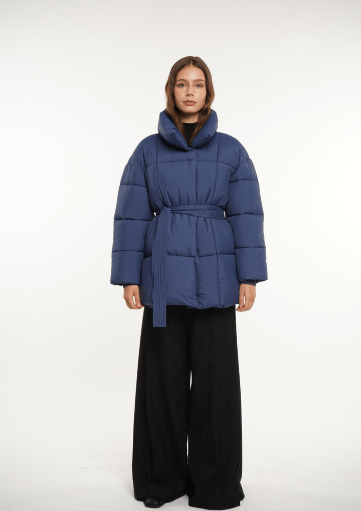 NOVA | Mi-Longue Puffer Jacket avec Ceinture
