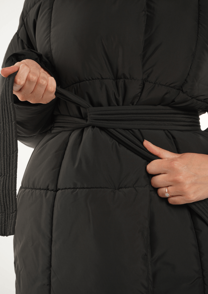 NOVA | Mi-Longue Puffer Jacket avec Ceinture