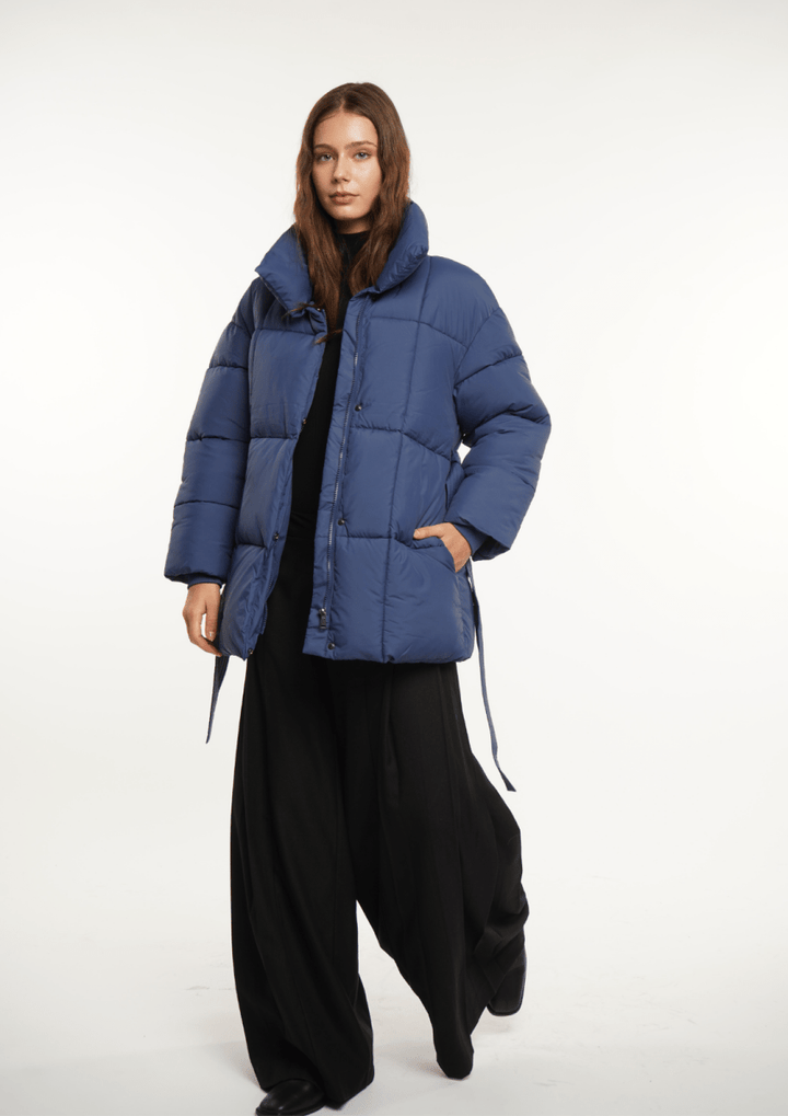 NOVA | Mi-Longue Puffer Jacket avec Ceinture