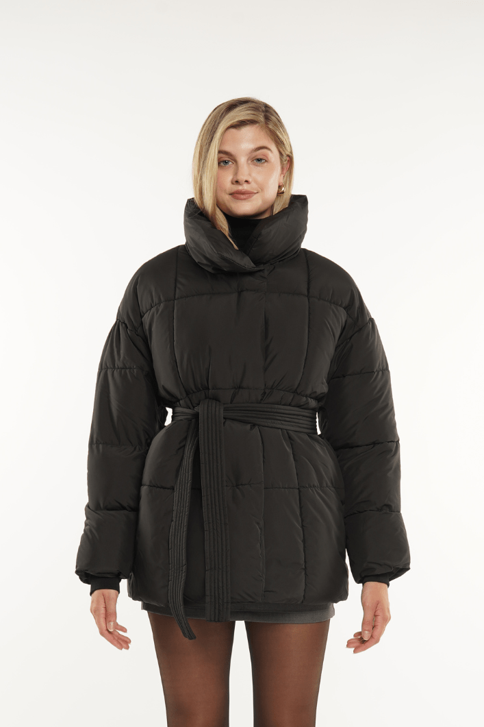 NOVA | Mi-Longue Puffer Jacket avec Ceinture