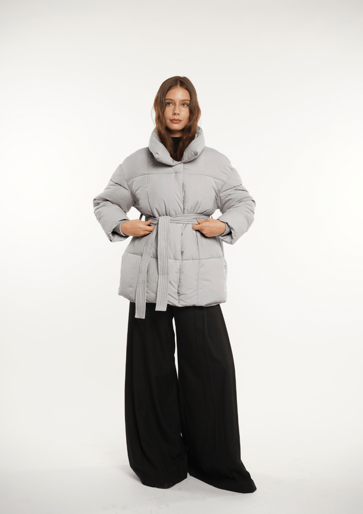 NOVA | Mi-Longue Puffer Jacket avec Ceinture