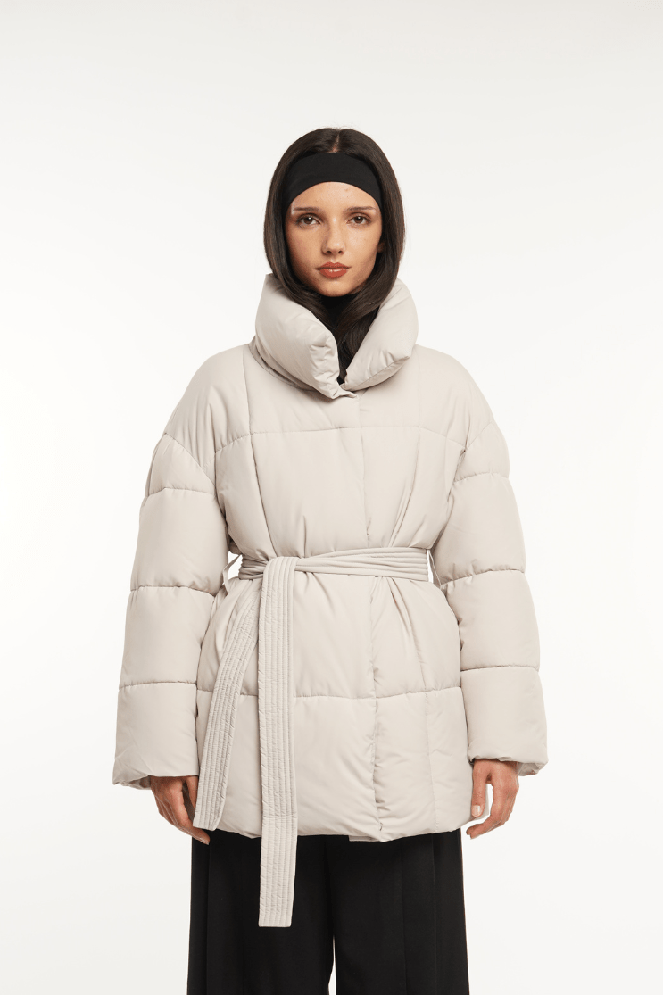 NOVA | Mi-Longue Puffer Jacket avec Ceinture