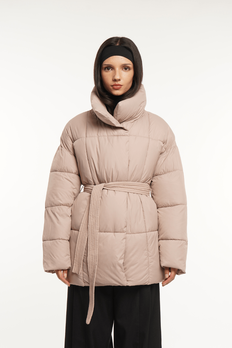 NOVA | Mi-Longue Puffer Jacket avec Ceinture