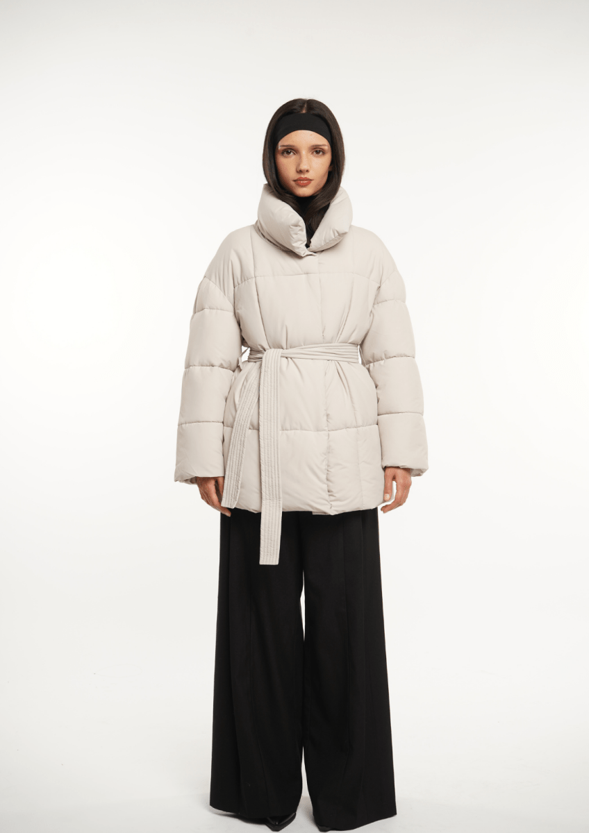 NOVA | Mi-Longue Puffer Jacket avec Ceinture