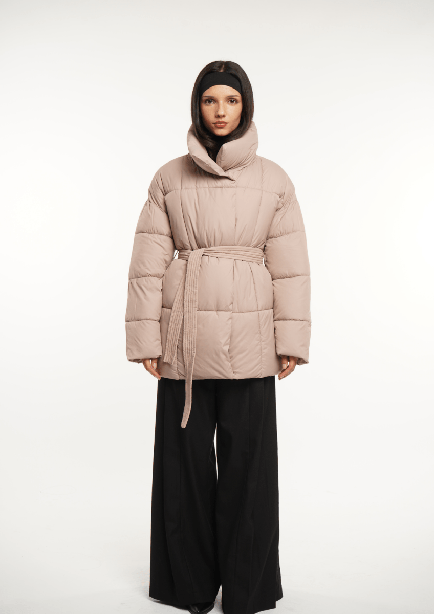 NOVA | Mi-Longue Puffer Jacket avec Ceinture
