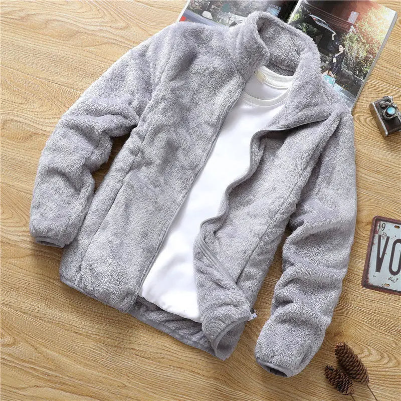 Veste en Fleece Fluffy et Chaude Automne/Hiver