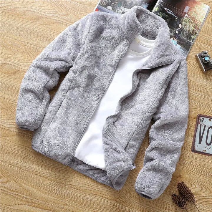 Veste en Fleece Fluffy et Chaude Automne/Hiver