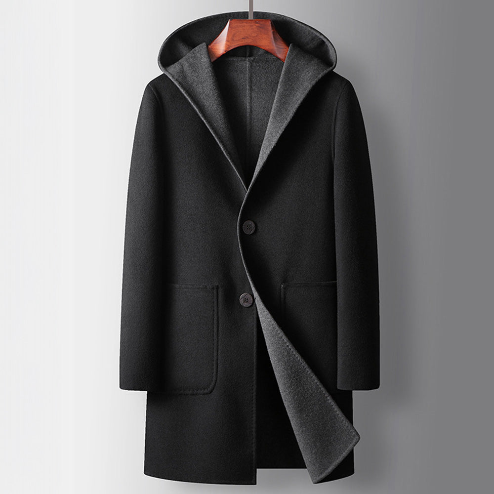 Manteau réversible en laine Maxwell