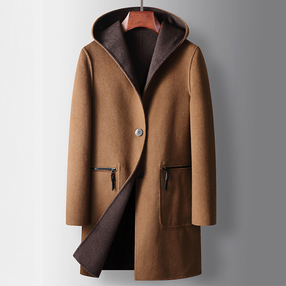 Manteau réversible en laine Maxwell